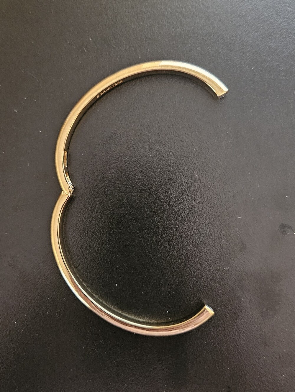 BaubleBar Nadia Classic Hinge Bangle Gold - Picture 4 of 5
